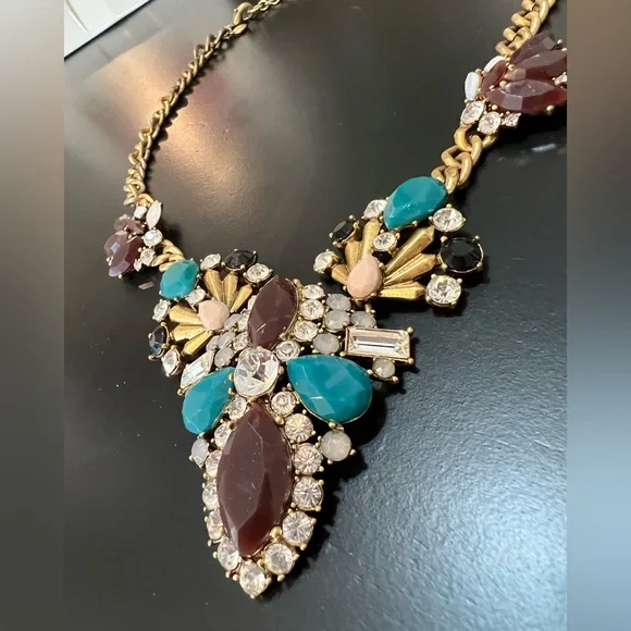 J. Crew Rhinestone Statement Necklace - Picture 2 of 5